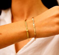 Two Delicate Snake chain Bracelets Set, Dainty Bracelet Set, Two Minimalist Bracelets